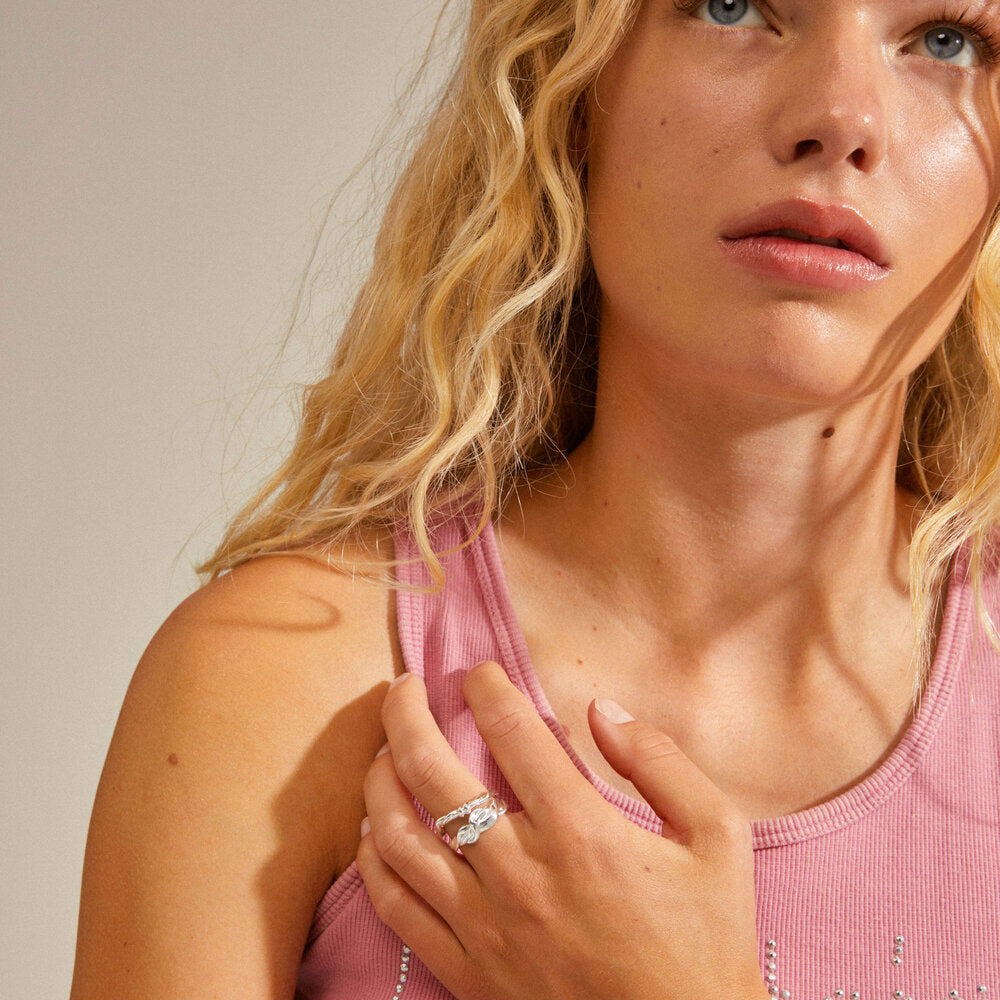 Sun ring - sølvbelagt